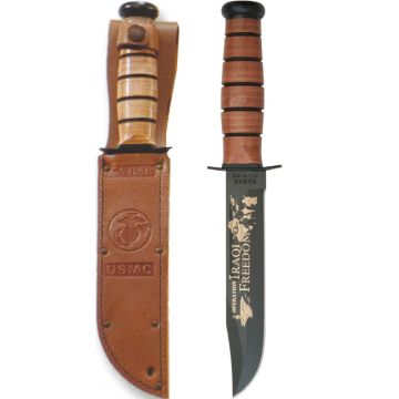 Kabar Commemorative Iraqi FREEDOM FIGHTING KNIFE - USMC - Nr. US4762