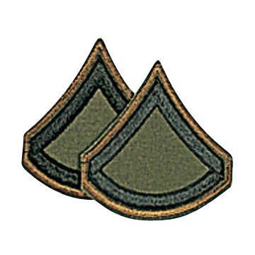 US Rangabzeichen - Private First Class - aus Stoff - Paarweise - Nr. US4831