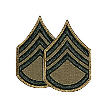 US Rangabzeichen - Staff Sergeant - aus Stoff - Paarweise - Nr. US4834