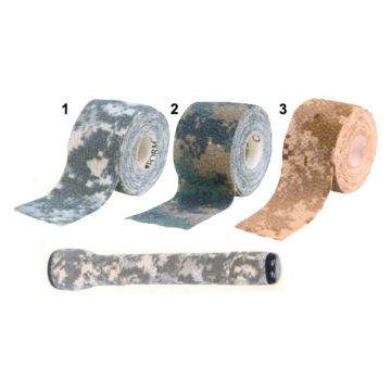 Selbsthaftendes Tarnband - Desert - Keine Lichtreflexe, keine Geräusche, schützt Ihre Ausrüstung - Material: Natur-Latex - Nr. US5416