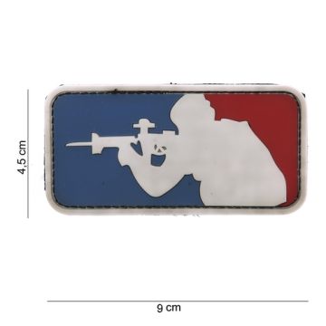 Rubber Patch  Sniper tricolore, 45 x 90 mm