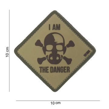 Rubber Patch " I am the Danger " | Größe 100 x 100 mm