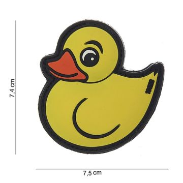 Rubber Patch " Ente " , 75 x 74 mm