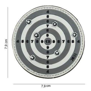 Rubber Patch "Zielscheibe" Größe: Ø 79 mm