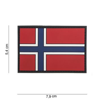 Rubber Patch Norwegen-Flagge  | 54 x 79 mm