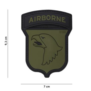Rubber Patch " Airbourne " | Größe 70 x 93 mm
