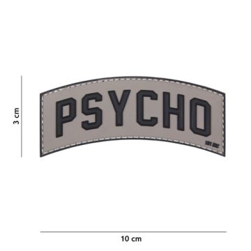 Rubber Patch " Psycho " , grau