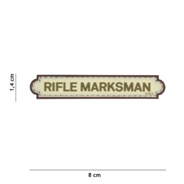 Rubber Patch " Rifle Marksman" , Gr. 80 x 14 mm