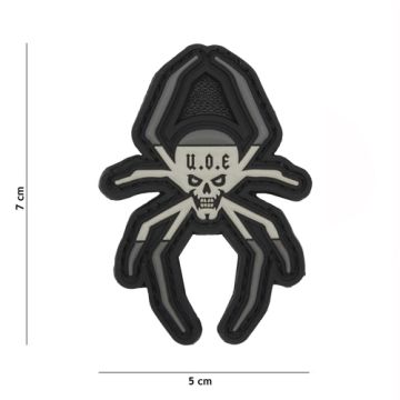Rubber Patch " Spinne",  Größe 50 x 70 mm