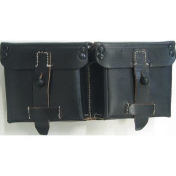 WH Patronentasche G43 - REPRO - Material: Leder - Schwarz - Nr. WH4355