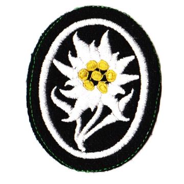 Mannschaft Edelweiß-Stoffabzeichen, rund - REPRO - Art. WH4812