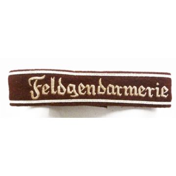 Ärmelband Afrika - Feldgendarmerie Mannschaft  - dunkelbraun - REPRO - Art. WH5873