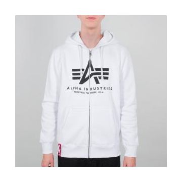 Alpha Basic Zip Hoody - Weiß