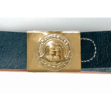 Koppelriemen mit Schloss - "Front heil" - Repro - Material: Leder - Breite: 45 mm - Nr. WK4362